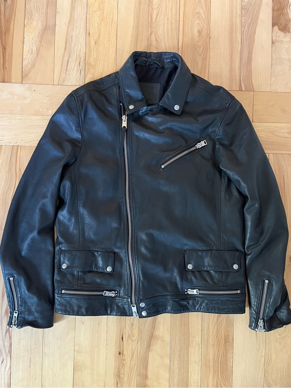 AllSaints Daxon Biker Leather Jacket